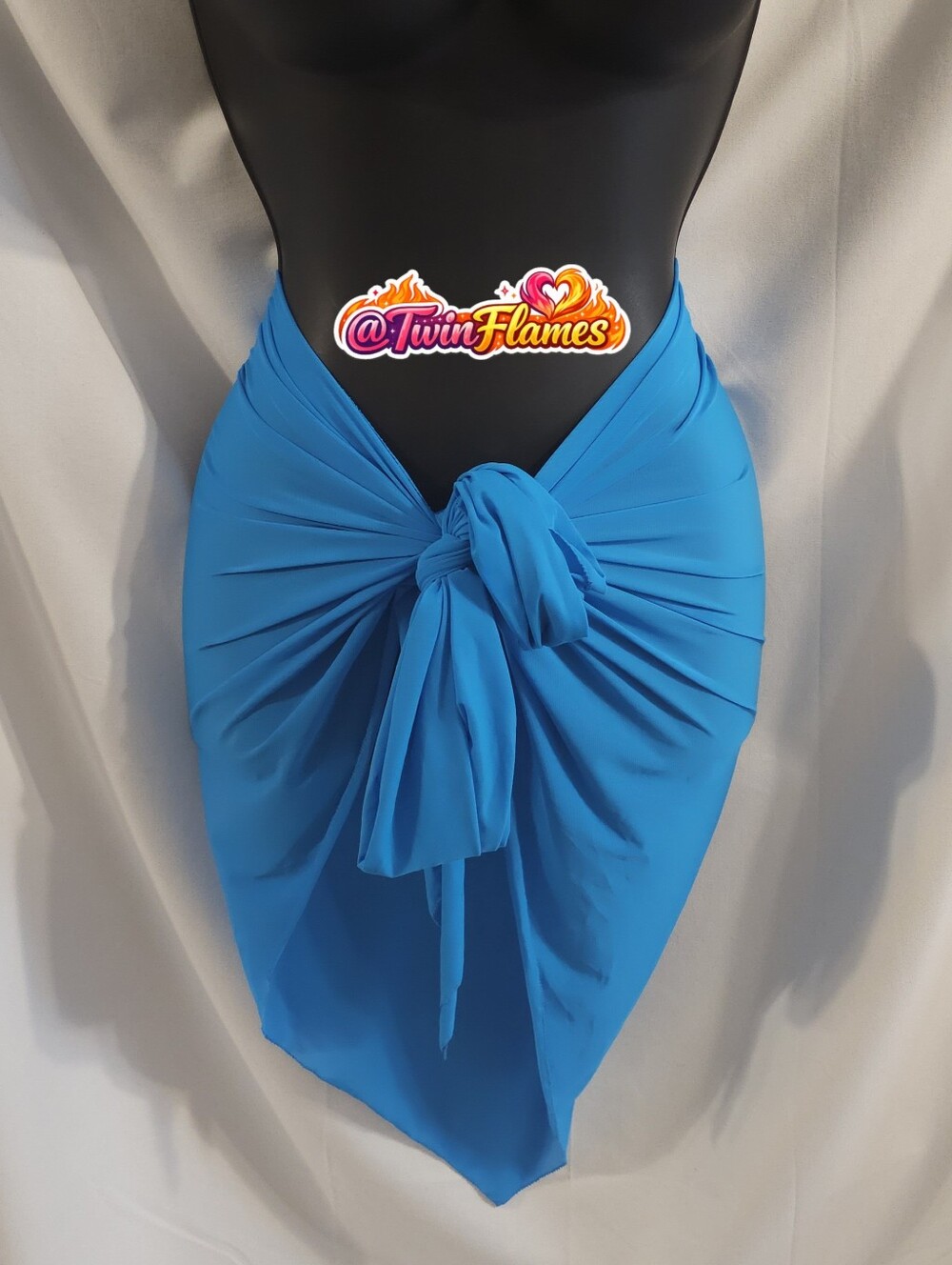 Skims Swim Mesh Cover Ups Sarong Mini Skirt CU-SAR-2824 Turquoise ONESIZE-4X/5X